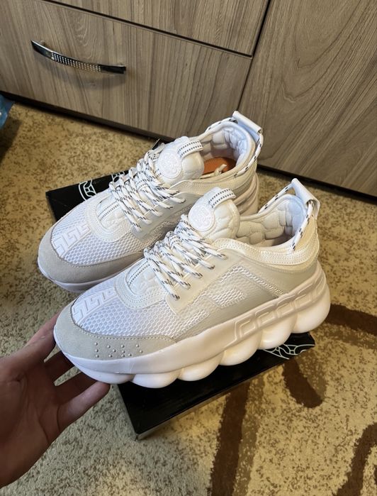 #NOU# Versace Chain Reaction White - Livrare cu Verificare Colet