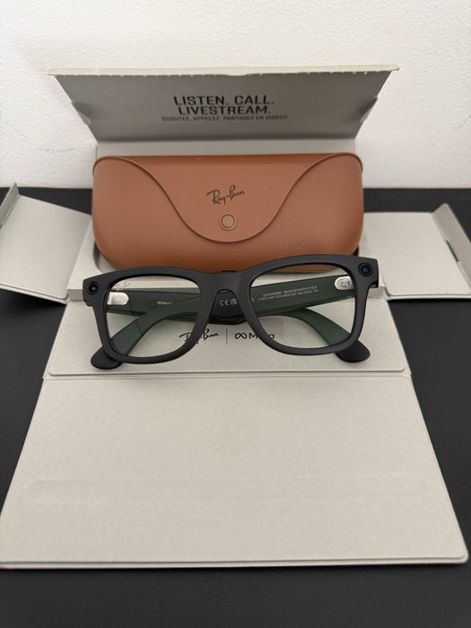 Ochelari RayBan Meta | rama negru mat | lentile transitions | impecabili 10/10