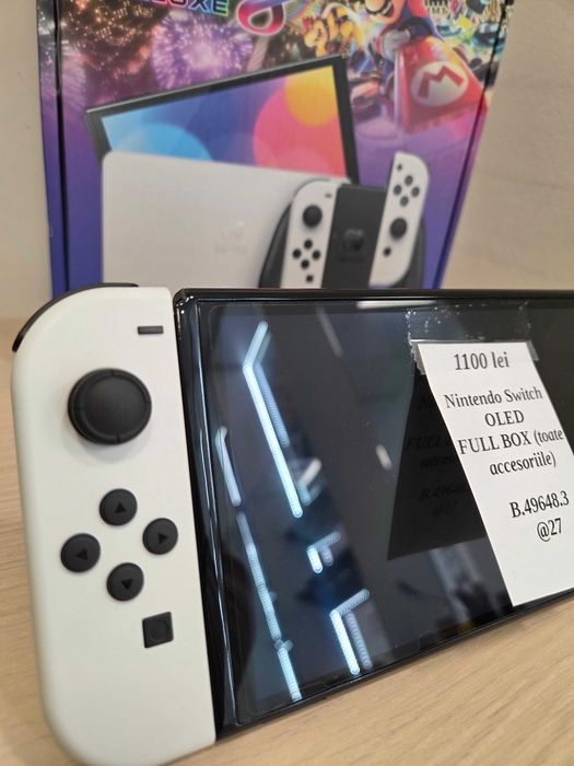 Nintendo Switch OLED Mariokart 8 Deluxe Edition (ECA27 b.49648.3)-Garantie 2 ani