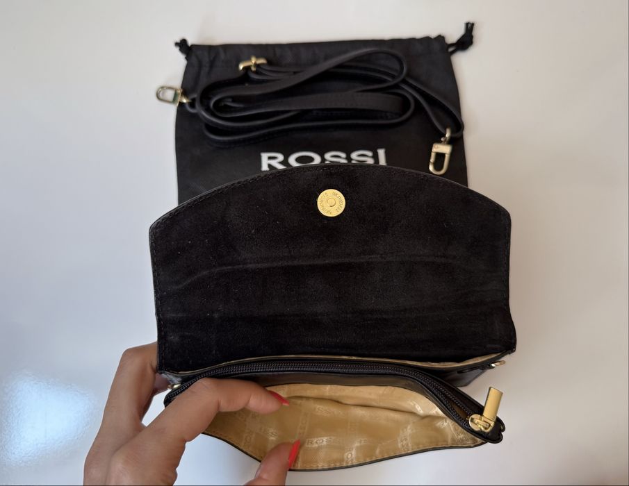 Дамска кокетна чанта Rossi - естествена кожа