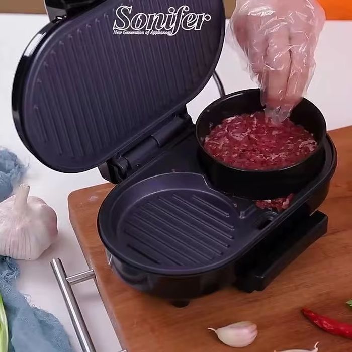 Электрический прижимной гриль для котлет и бургеров Sonifer sf-6099