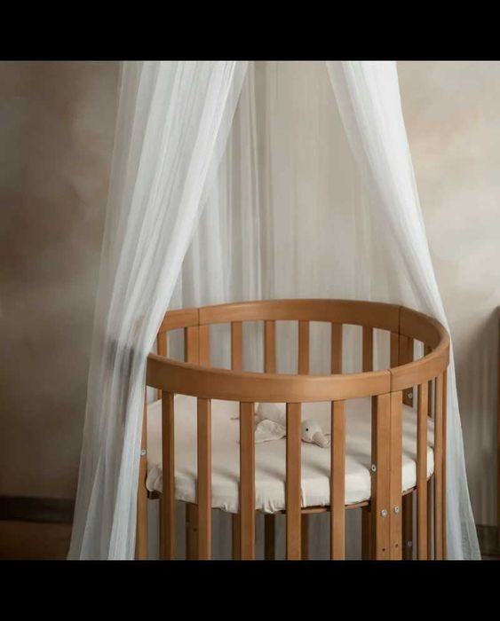 Бебешка кошара 7в1 | Овално детско легло | 5 цвята | Налични на склад