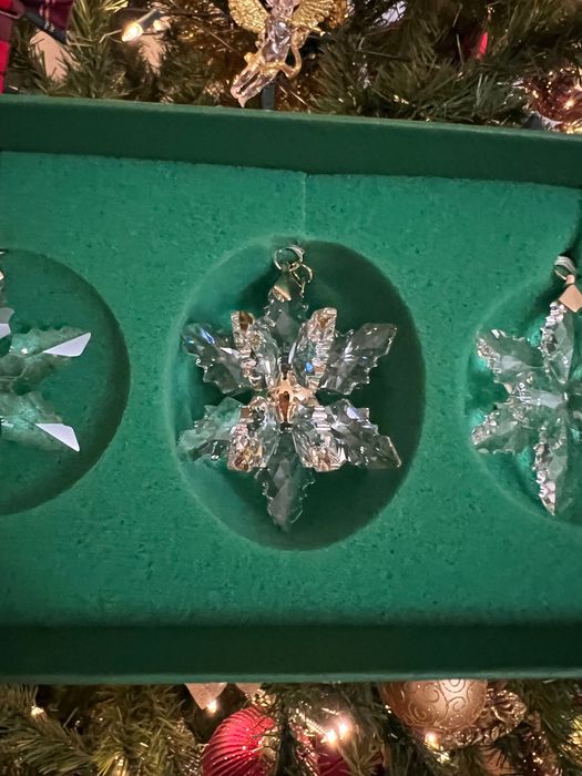 Swarovski 3D комплект орнаменти за елха