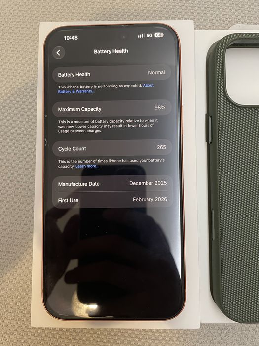 iPhone 17 pro max 256gb 98%