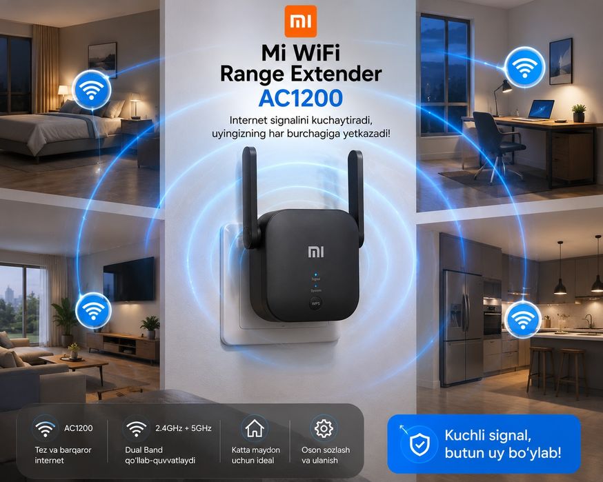 WiFi Signal Kuchaytirgich Xiaomi AC1200