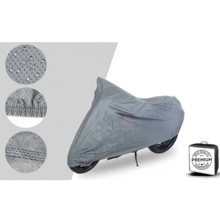 Водоустойчиво Покривало за Мотор / Скутер / Велосипед - XL Сиво