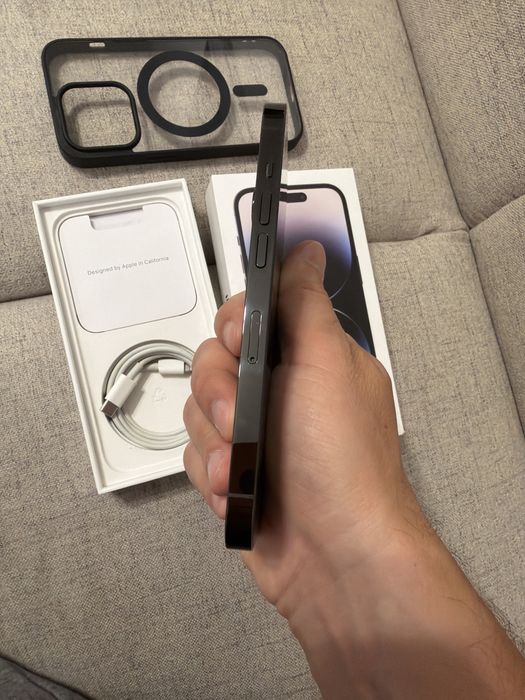 iphone 14 pro black 128gb, impecabil
