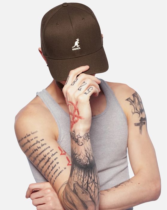 Kangol черная wool flexfit оригинал