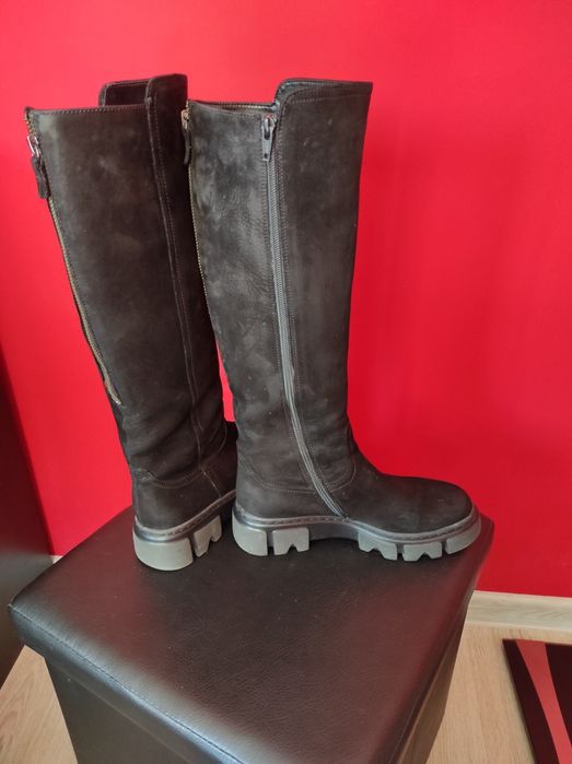 Дамски ботуши  GABOR естествен набук