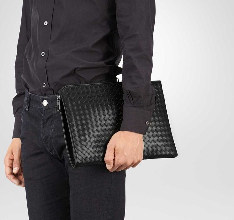 Оригинална кожена чанта - клъч,  Bottega Veneta