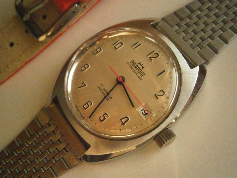NOS! PIERPONT of Switzerland, FHF974, 17 jewels, incabloc, Swiss, TOP!