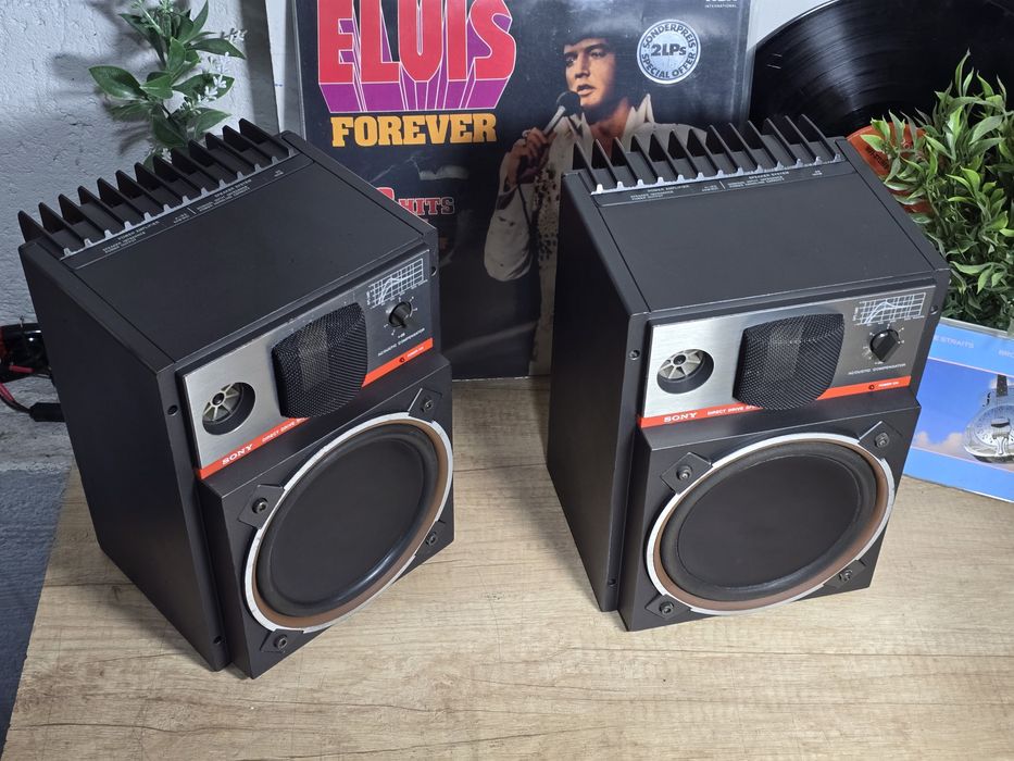 Boxe active SONY SA-20FB, vintage hifi,cu amplificare