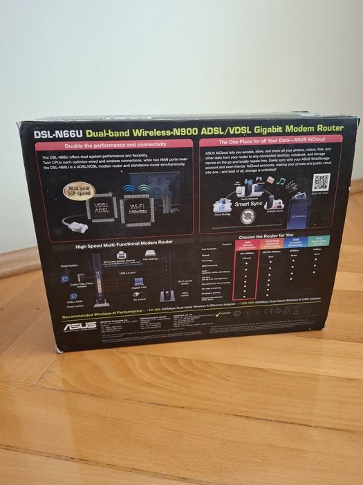 Router modem ASUS DSL-N66U ADSL/VDSL Dual-band Wireless-N900
