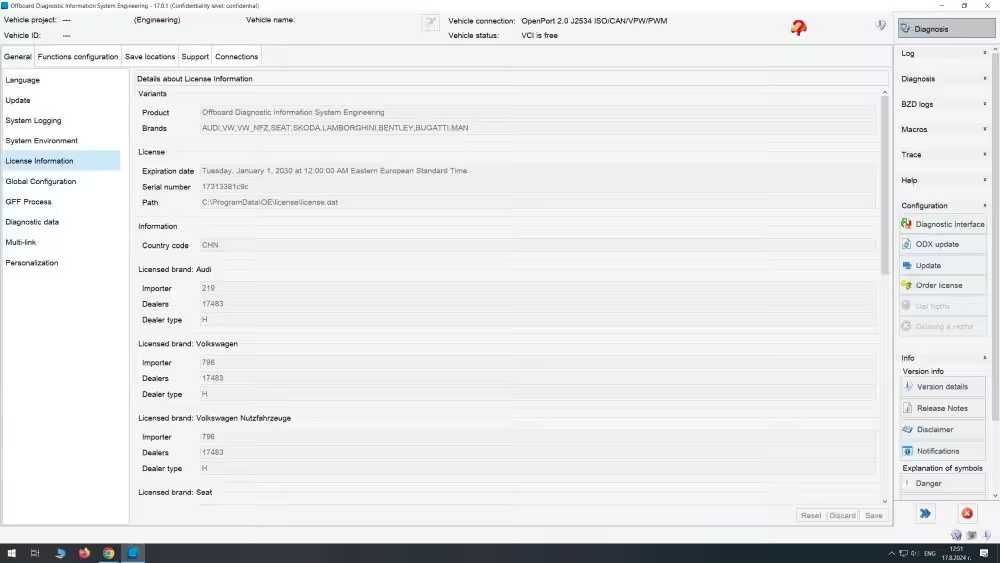 ODIS Service + Engineering + Flashdata 2024 - VW Audi Skoda Seat