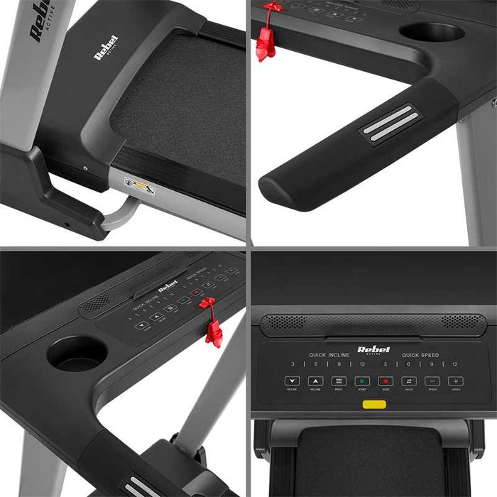 Banda de alergare electrica  REBEL ACTIVE noua afisaj led inclinare