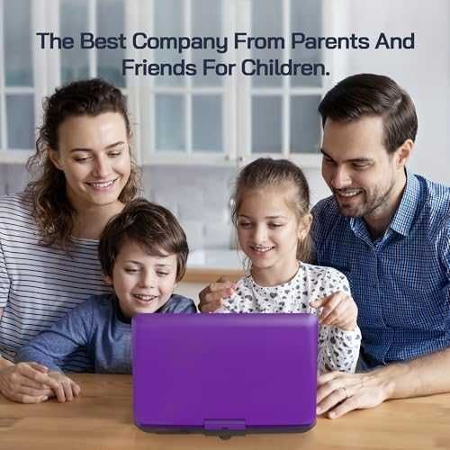 Нов 17.5" портативен DVD плейър с голям екран, стерео звук и AV изход