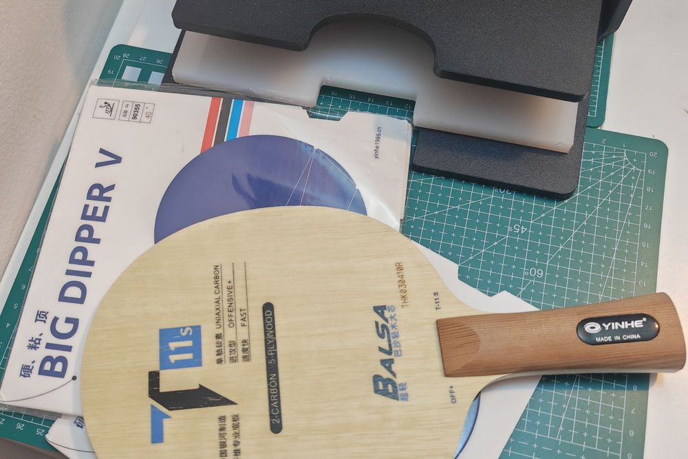 Paleta competitie Yinhe T11s Balsa fețe Max Tense Big Dipper V