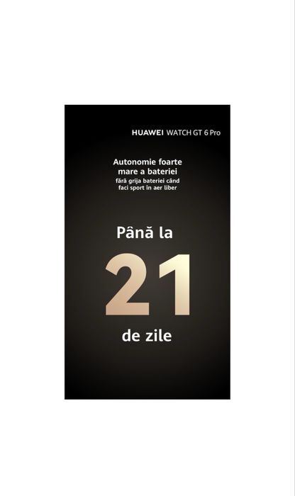 Smartwatch Huawei Watch GT 6 Pro, 46MM, Black Titanium