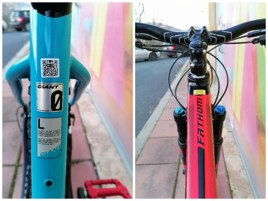 Giant Fathom*29цола*L размер*,Fox 32*Shimano XT*Дропър Колче