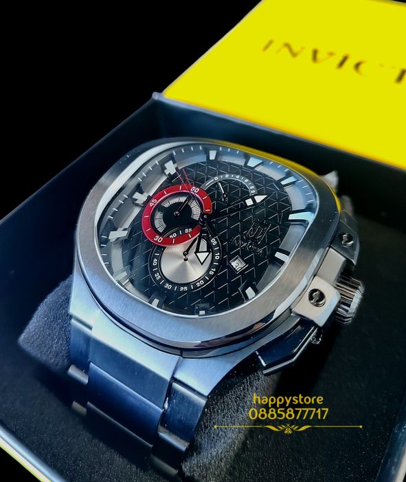 часовник INVICTA Jason Taylor Limited edition Black 60 mm, Инвикта нов