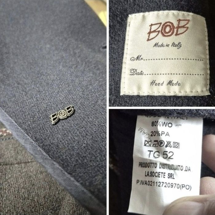 Palton Lux Excepțional BoB (Made in Italy) Bărbați - Lână Premium - 52