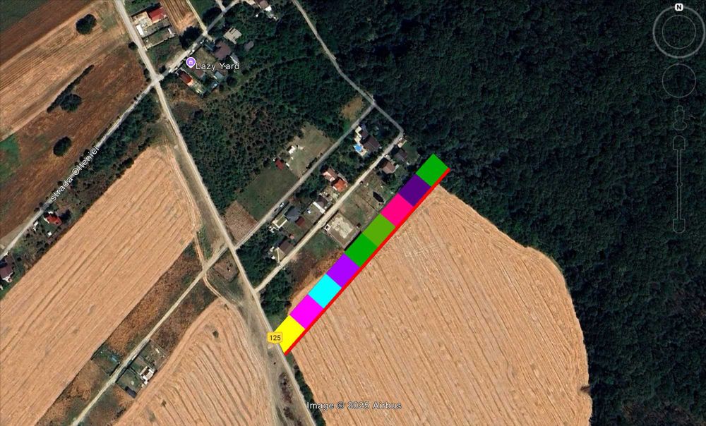 Loturi de vanzare 625 mp Domnesti, sat Teghes, langa Padure
