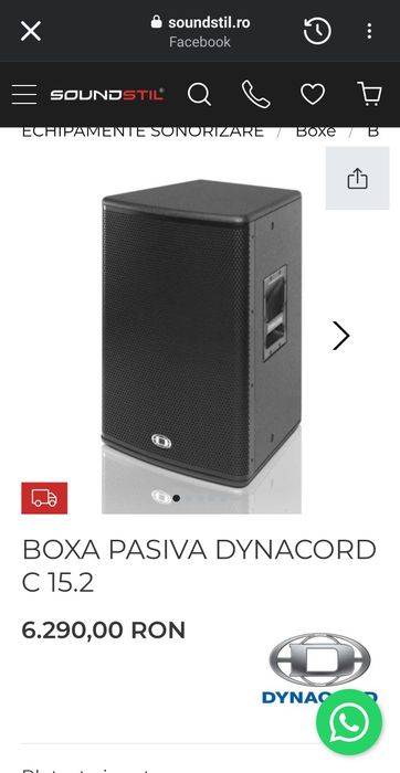 Vând 4 boxe Dynacord
