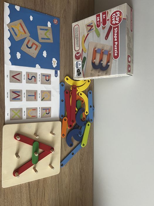 Сет три дървени игри Playtive