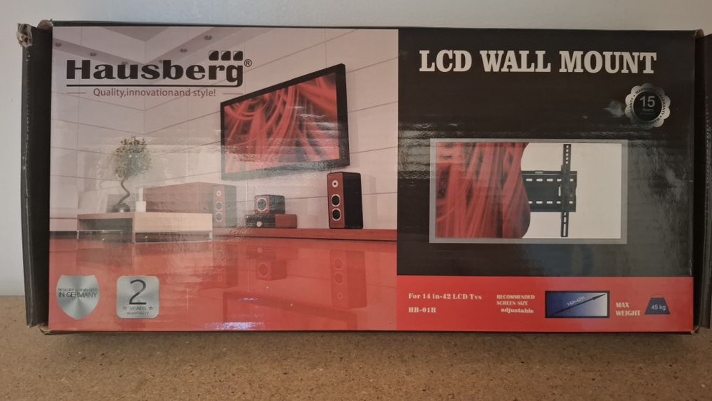 Suport TV de Perete Hausberg HB-01R, Reglabil, pentru Diagonale 14-42