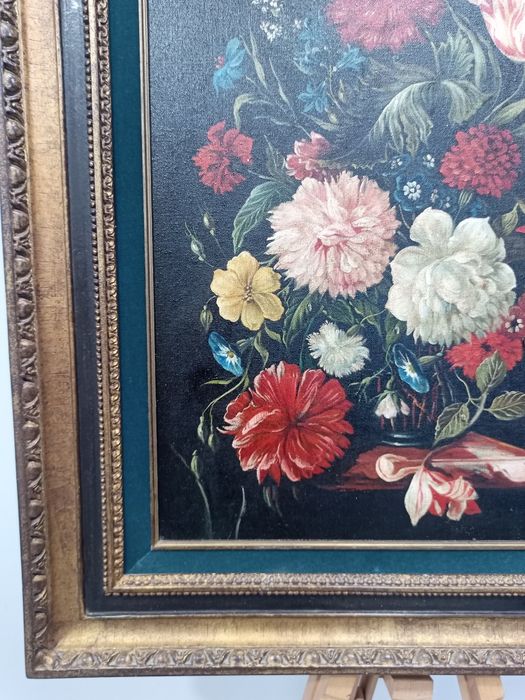 Бароков натюрморт 70х81см в рамка с истинска позлата (Gold Leaf)