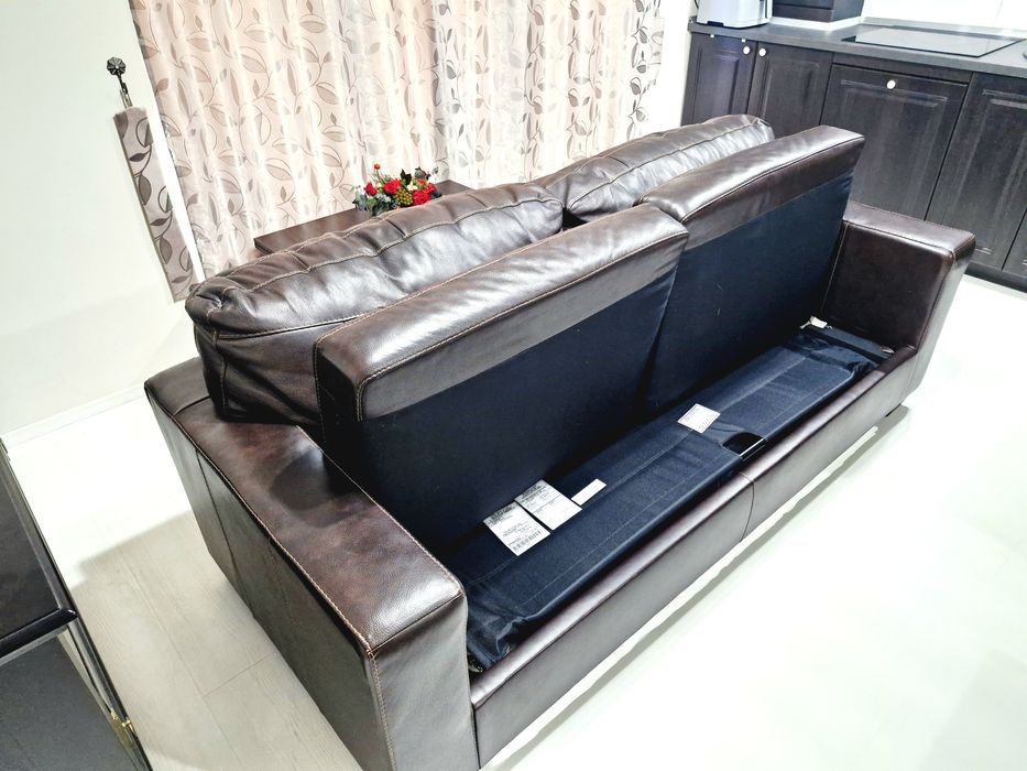 Set canapea extensibila  cu doua fotolii Wanek Furniture Asley stare impecabila