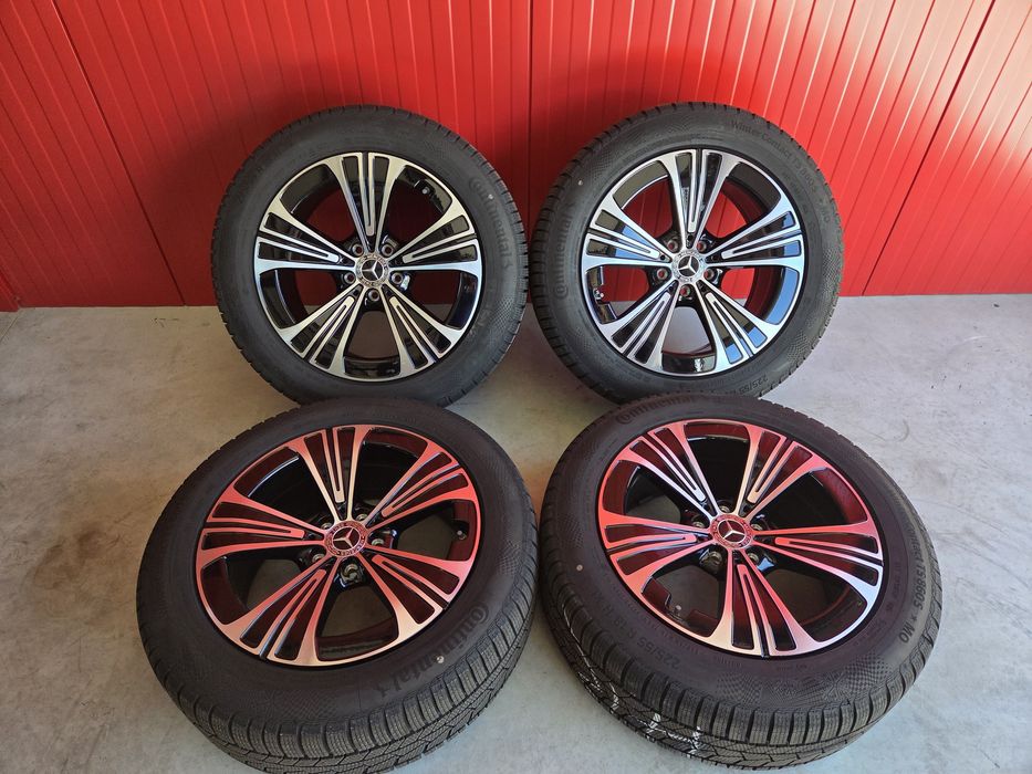 Jante Mercedes Clasa E  W214 cu Anvelope iarna Continental  225/55/18 dot 2025