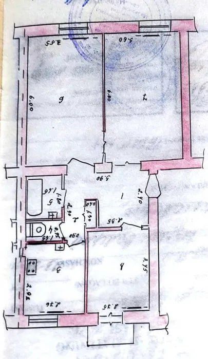 Квартира на Новомосковская 3/3/4 общ пл 75м  Высокопотолочка