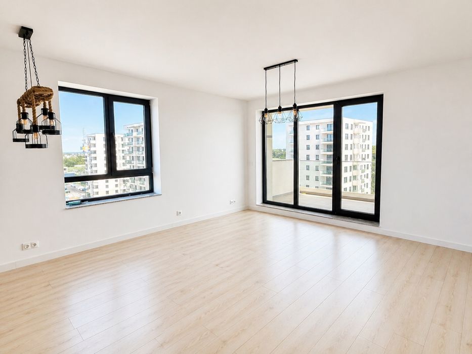 Apartament 2 camere Greenfield Baneasa, prima inchiriere, loc de parcare