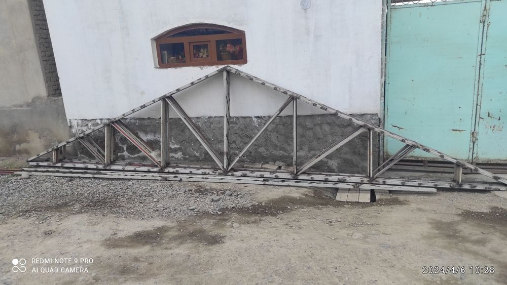 Навес куриш хизмати Узбекистан буйлаб кантинер профил материалидан