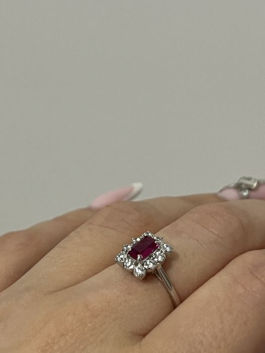 Inel Argint S925 - Design Lux "Royal Ruby" (NUE) - Cadou Inclus