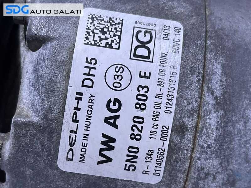 Compresor AC Aer Conditionat Clima VW Passat B6 2005 - 2010 Cod 5N0820803E [MX0757]