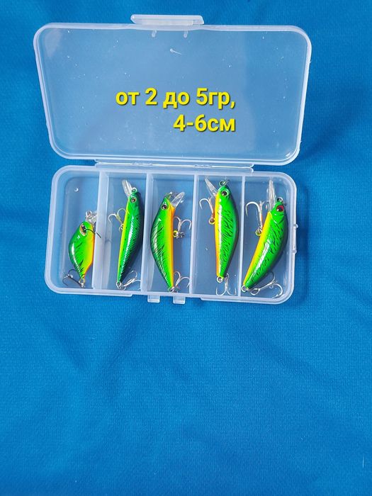 Нови примамки за спининг риболов, воблери клатушки блесни, различни