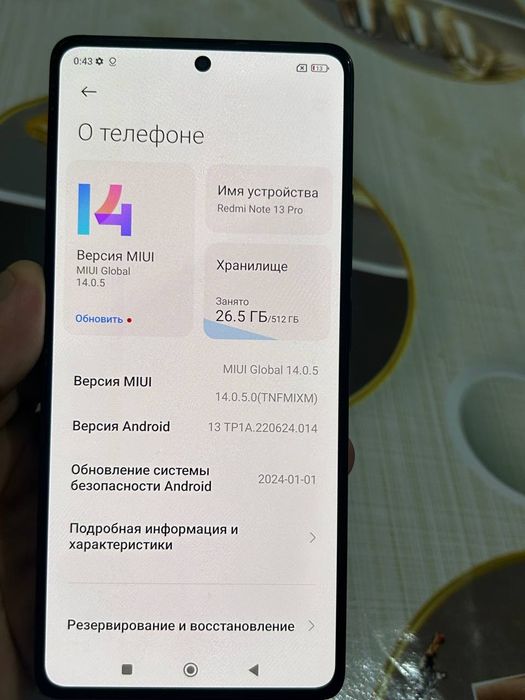 Sotiladi Redmi Note 13 pro 12/512