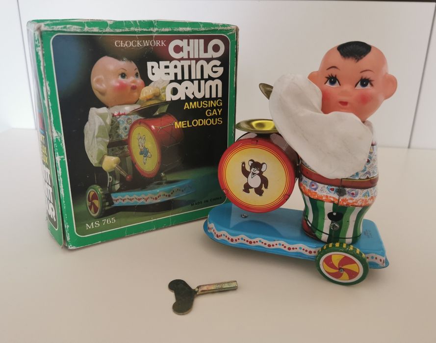 Jucarie chinezeasca, Tobosar, MS 765, in cutia originala si cu cheita