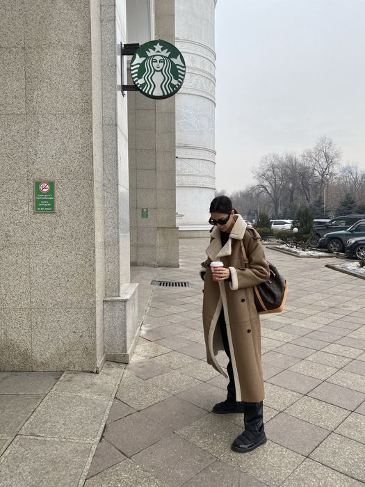 Дубленка длинная