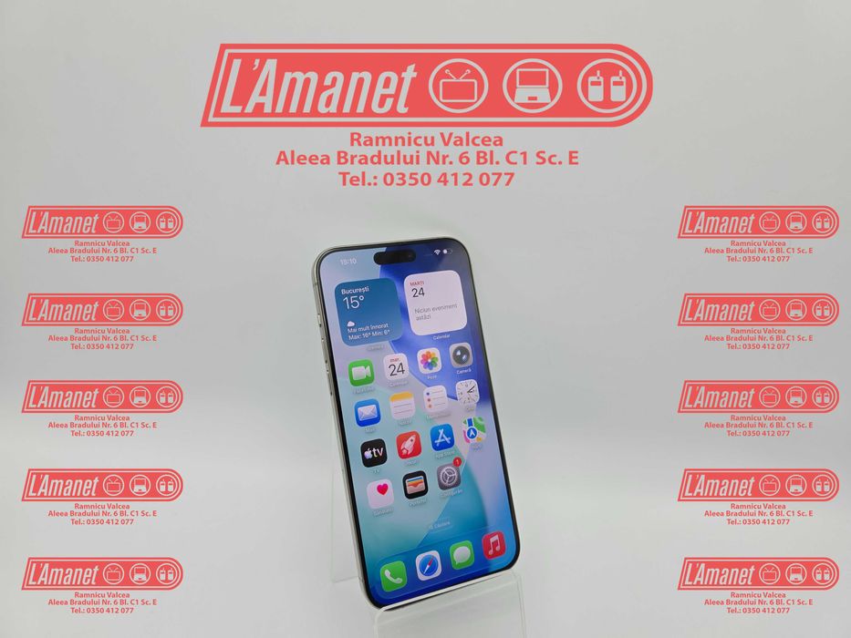 iPhone 15 Pro Max Black 256GB Neverlocked Stare Buna Baterie 86%