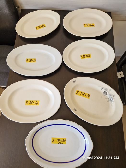 Platouri mari portelan,sticla,farfurii