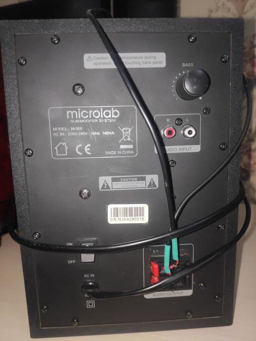 Сабвуфер Аккустическая система microlab
