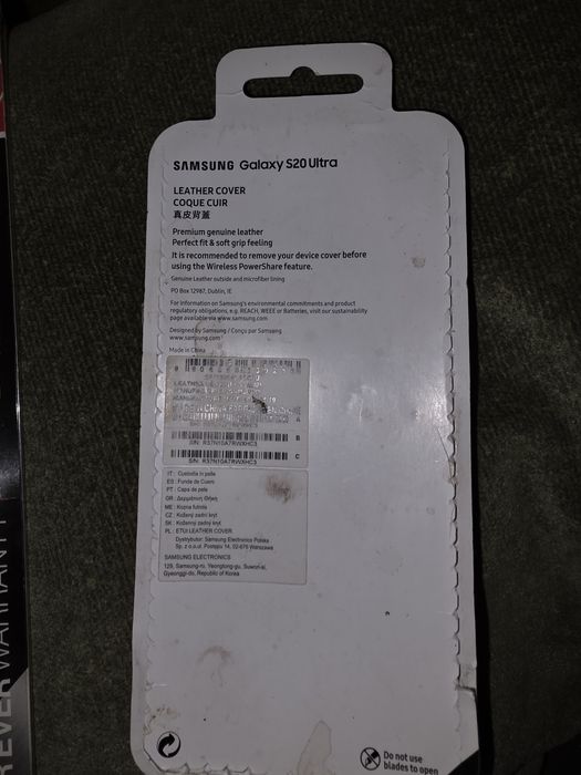 Husa originala piele samsung galaxy s20 ultra