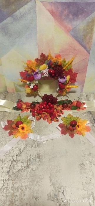 Ободок-комплект "Вишенка"