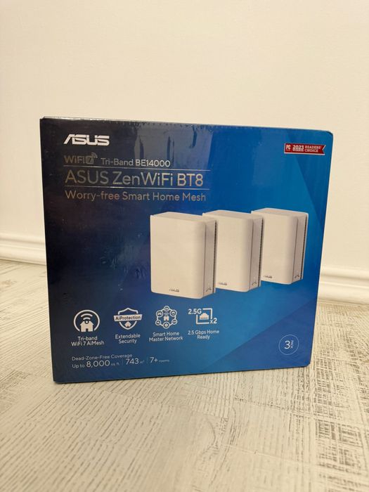 ASUS ZenWiFi BT8 (3-Pack) Tri-Band WiFi 7 Mesh, 14 Gbps - SIGILAT