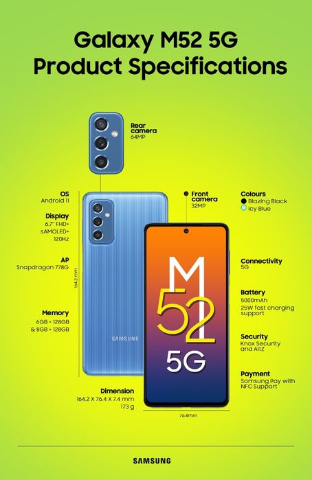 Samsung Galaxy M52 5g
