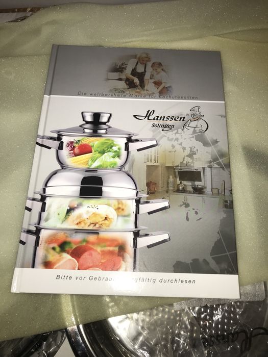 Set de gatit inox + capac inox 16buc. Hanssen Solingen