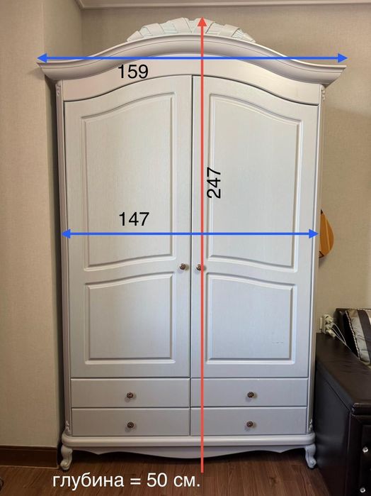 Шкаф детский белый